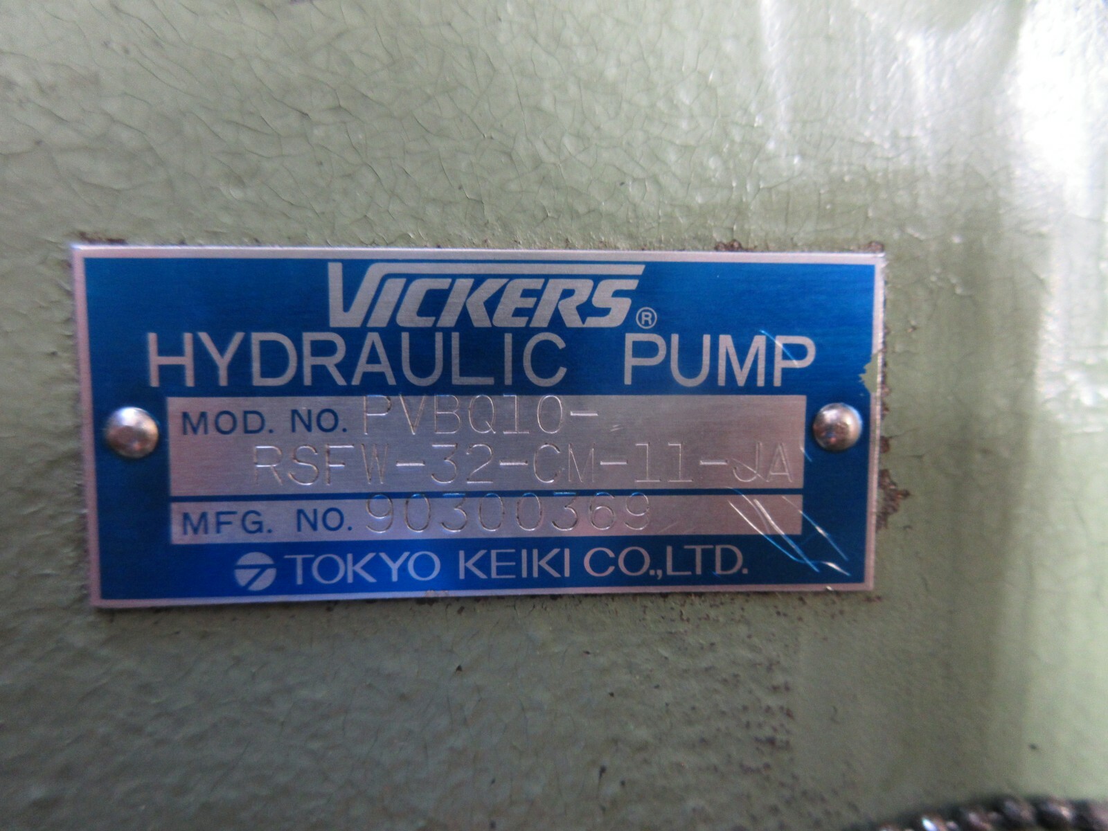 TOKYO KEIKI HYDRAULIC OIL PUMP PVBQ10-RSFW-32-CM-11-JA OKUMA MC4