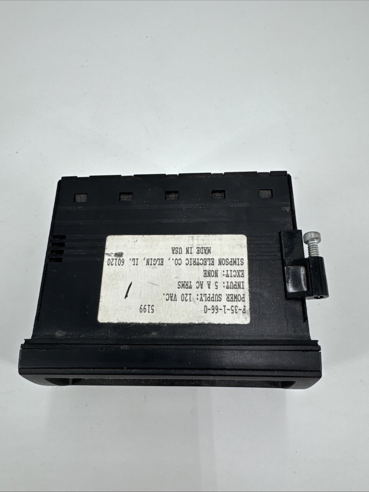 SIMPSON ELECTRIC F-35-1-66-0 120VAC Power. Made in USA. Fast Shipping.