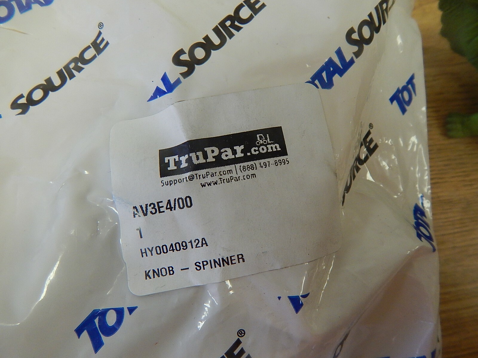 NEW Tru Par Total Source AU3E4/00 HY0040912A Knob- Spinner *FREE SHIPPING*