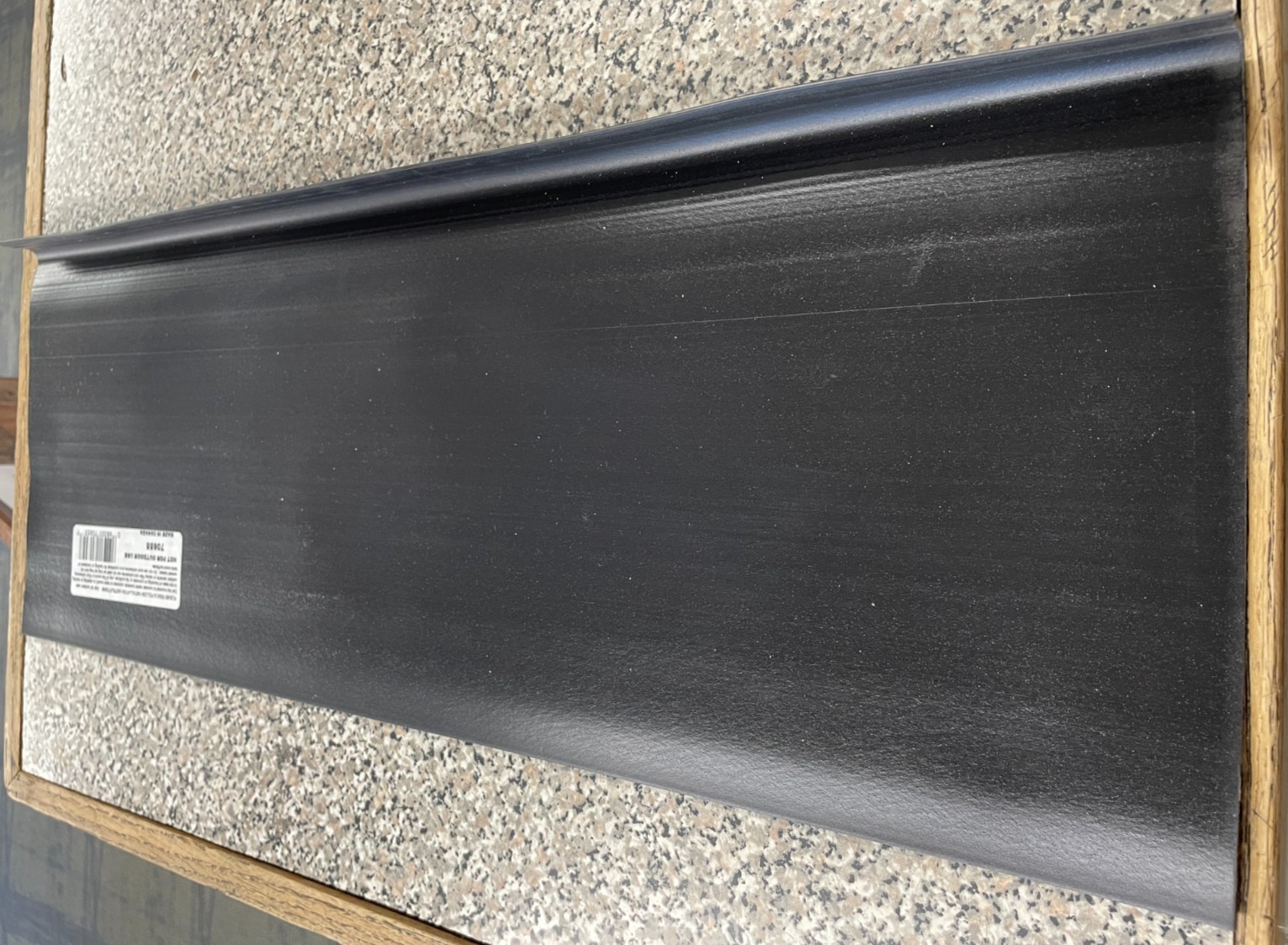 Stair Tread Cover Vinyl Black, 23-3/4 In W X 1/8 In Thick