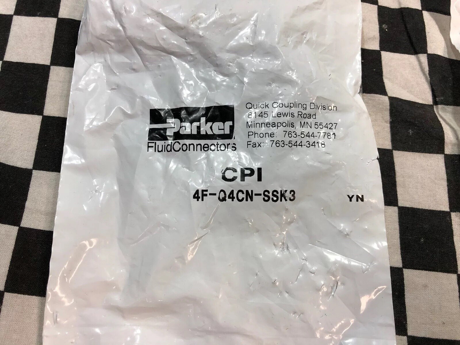 8x PARKER 4F-Q4VY-SSK3 & 4F-Q4VN-SSK3 & 4F-Q4CY-SSK3 & 4FQ4CN-SSK3 #ZN13