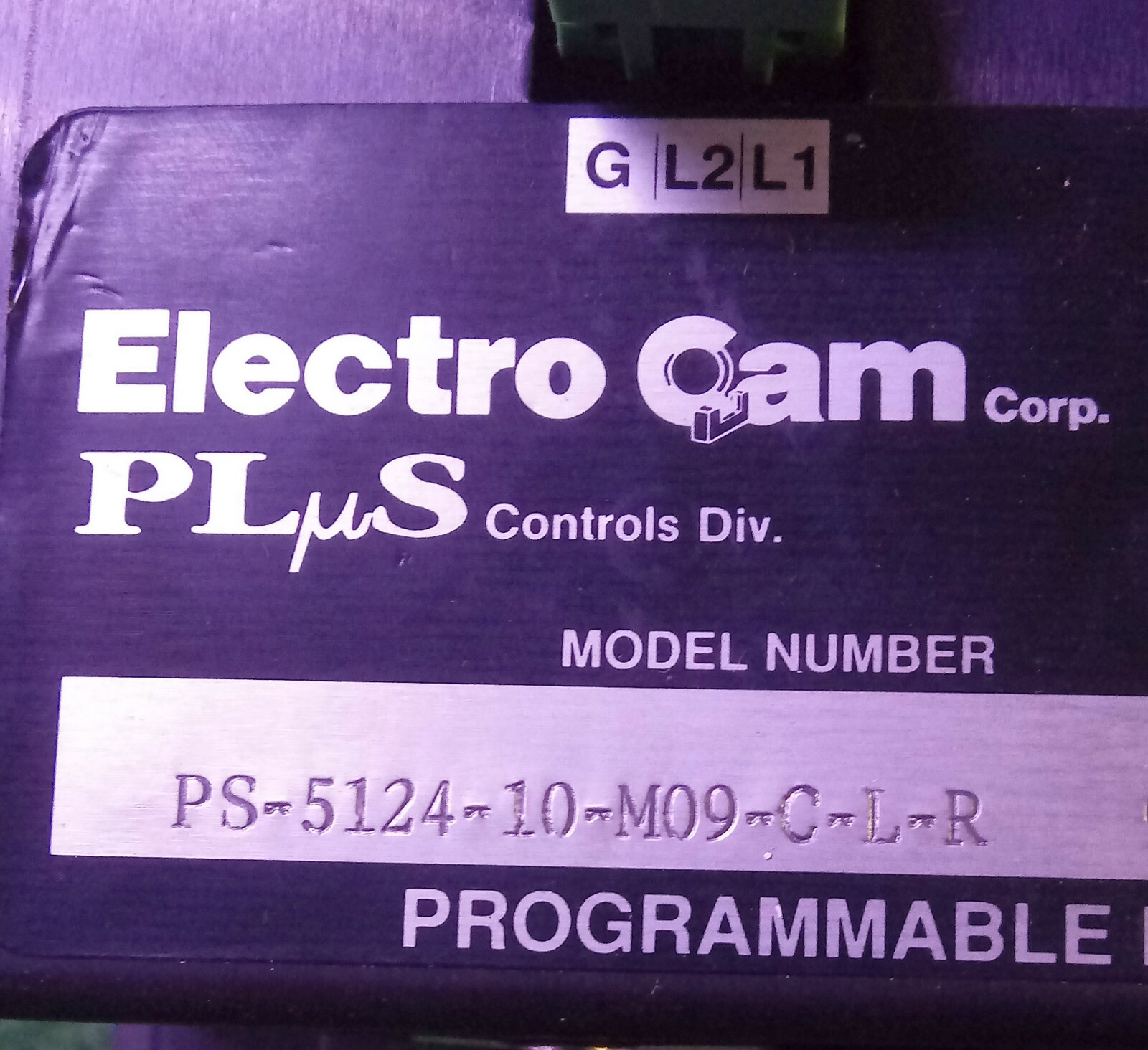 1 USED ELECTRO CAM PS-5124-10-M09-C-L-R PROGRAMMABLE LIMIT SWITCH **MAKE OFFER**