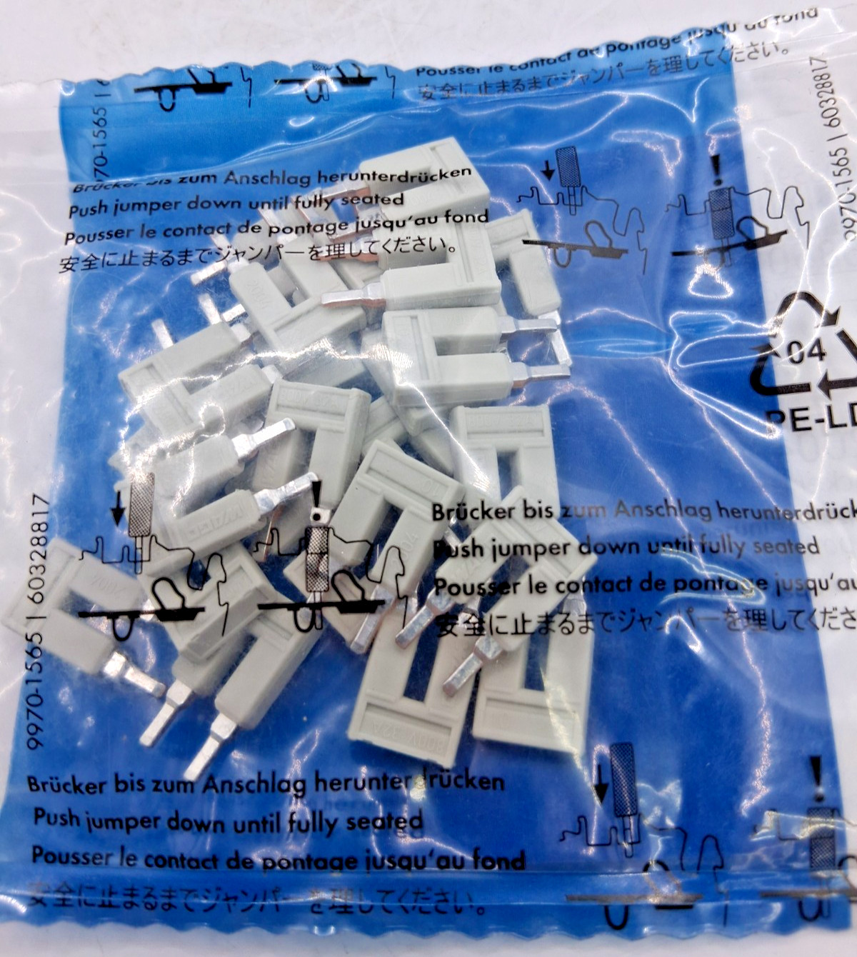 Wago 2004-402 Terminal Jumper Lot of 25