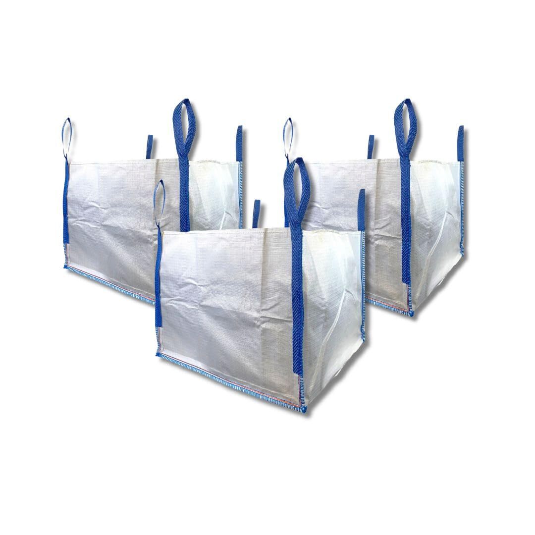 DURASACK Heavy Duty Builder’s Bulk Bags 100-Gallon White Woven Polypropylene