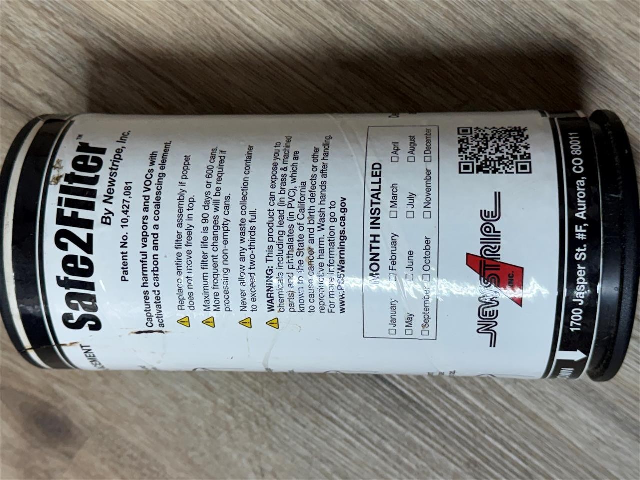Safe2Filter Aerosol Can Disposal System Filter 51BD96