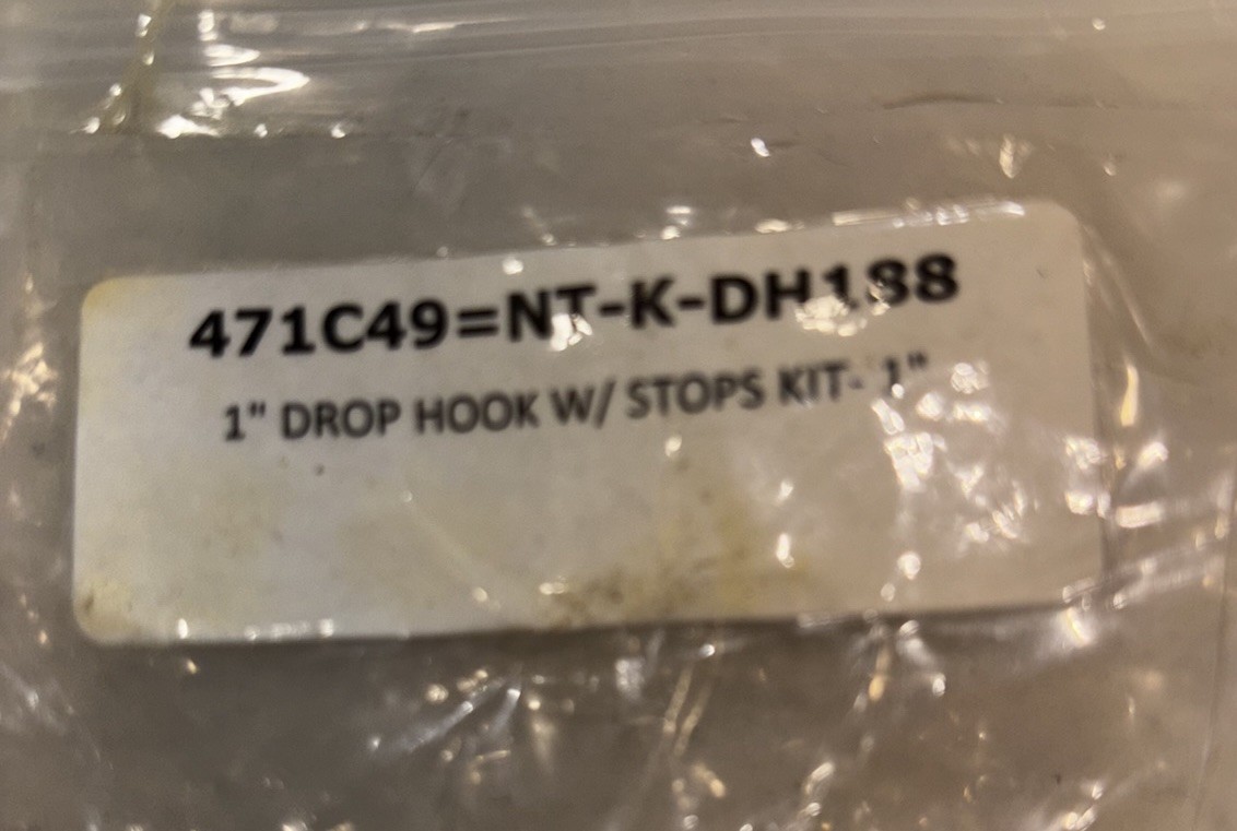 1″ Drop Hook W/ Stops Kit – 1 471c49 nt-k-dh188