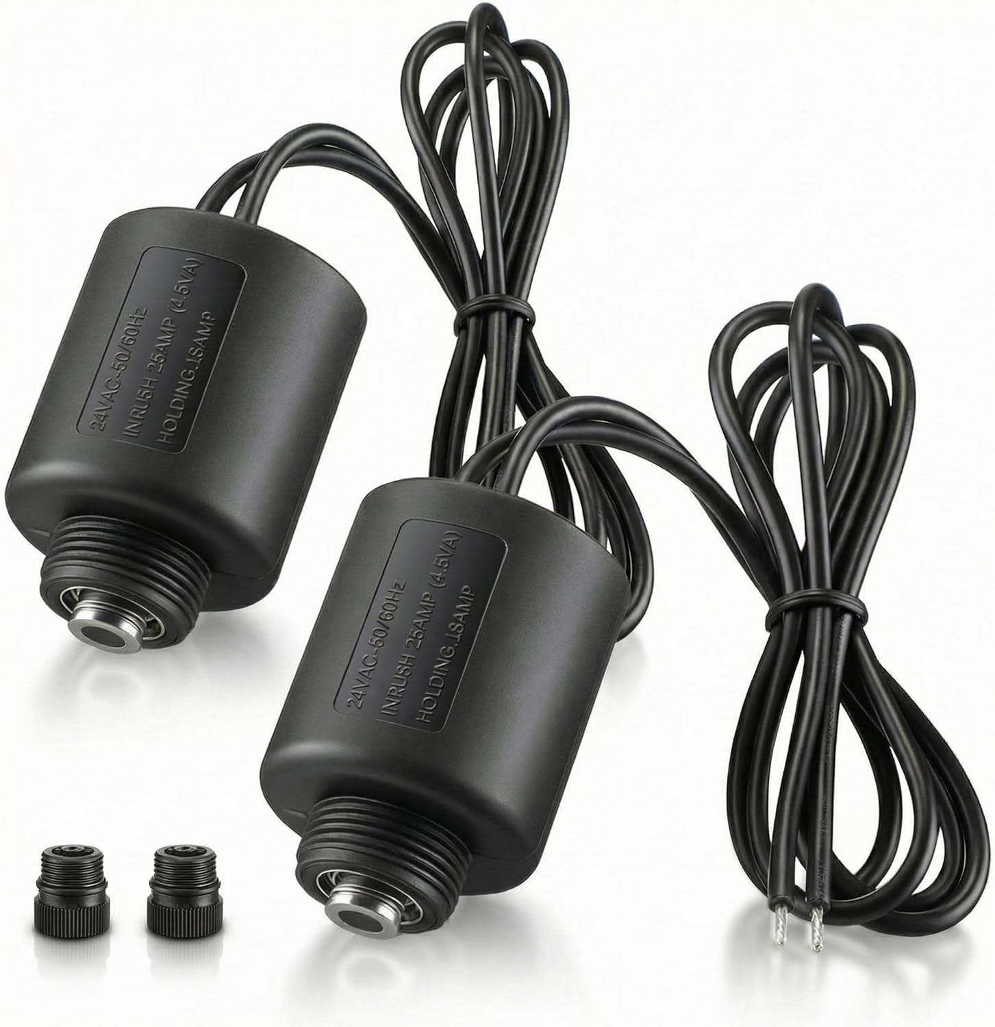 2 Pack 24VAC Irrigation Valve Solenoid Replacement, 2-Way Solenoid with Plunger
