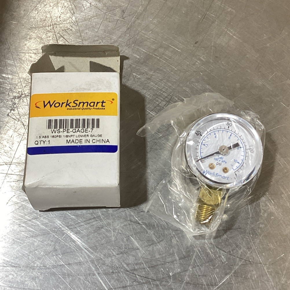WORKSMART WS-PE-GAGE-7, 160PSI, 1/8″ NPT GAGE, F0012