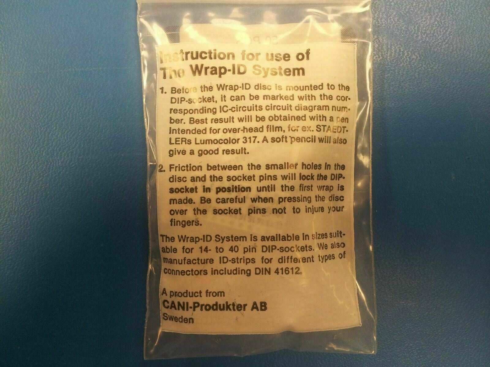 (50) CW-22P, WRAP-ID, ID-22-50, Rapid Wiring, 22PIN SOCKETS, WRAP ID SOCKET .4″