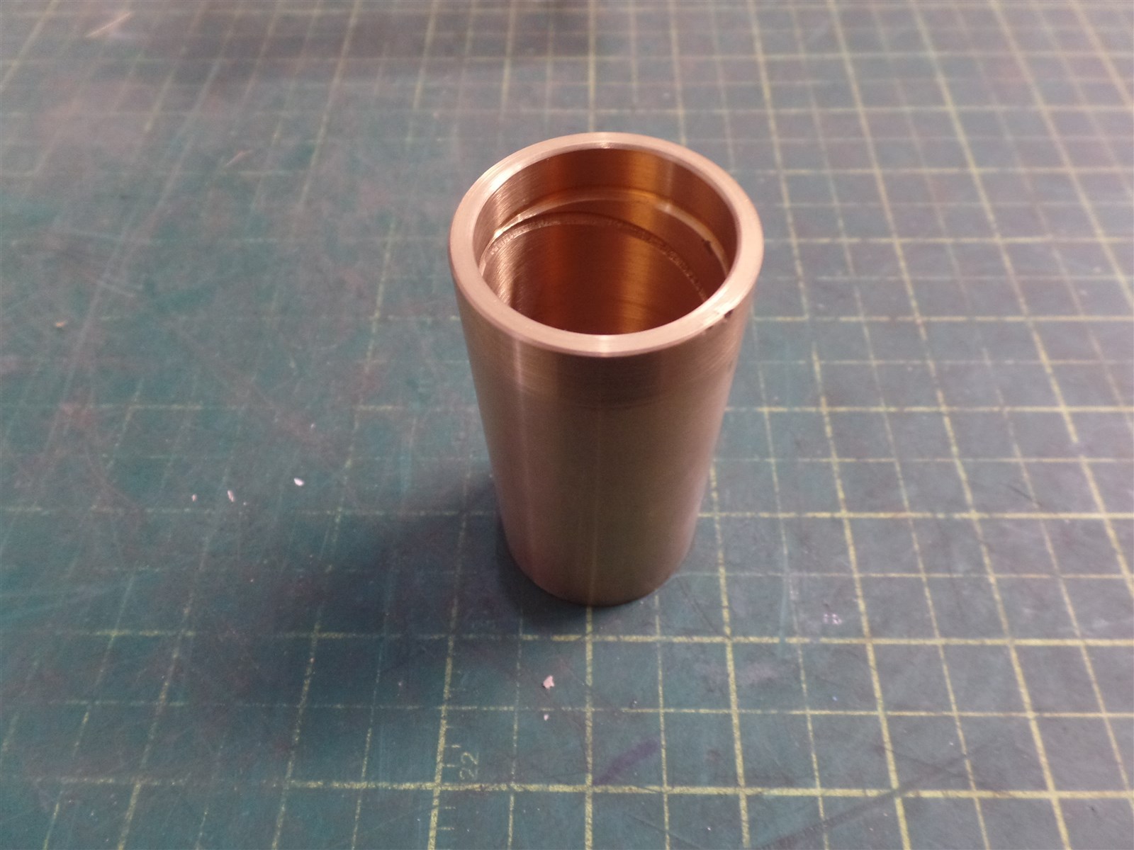 GENUINE TROJAN O&K 1020072400 GROOVED BRONZE BUSHING, TEREX 10-20072400, NOS