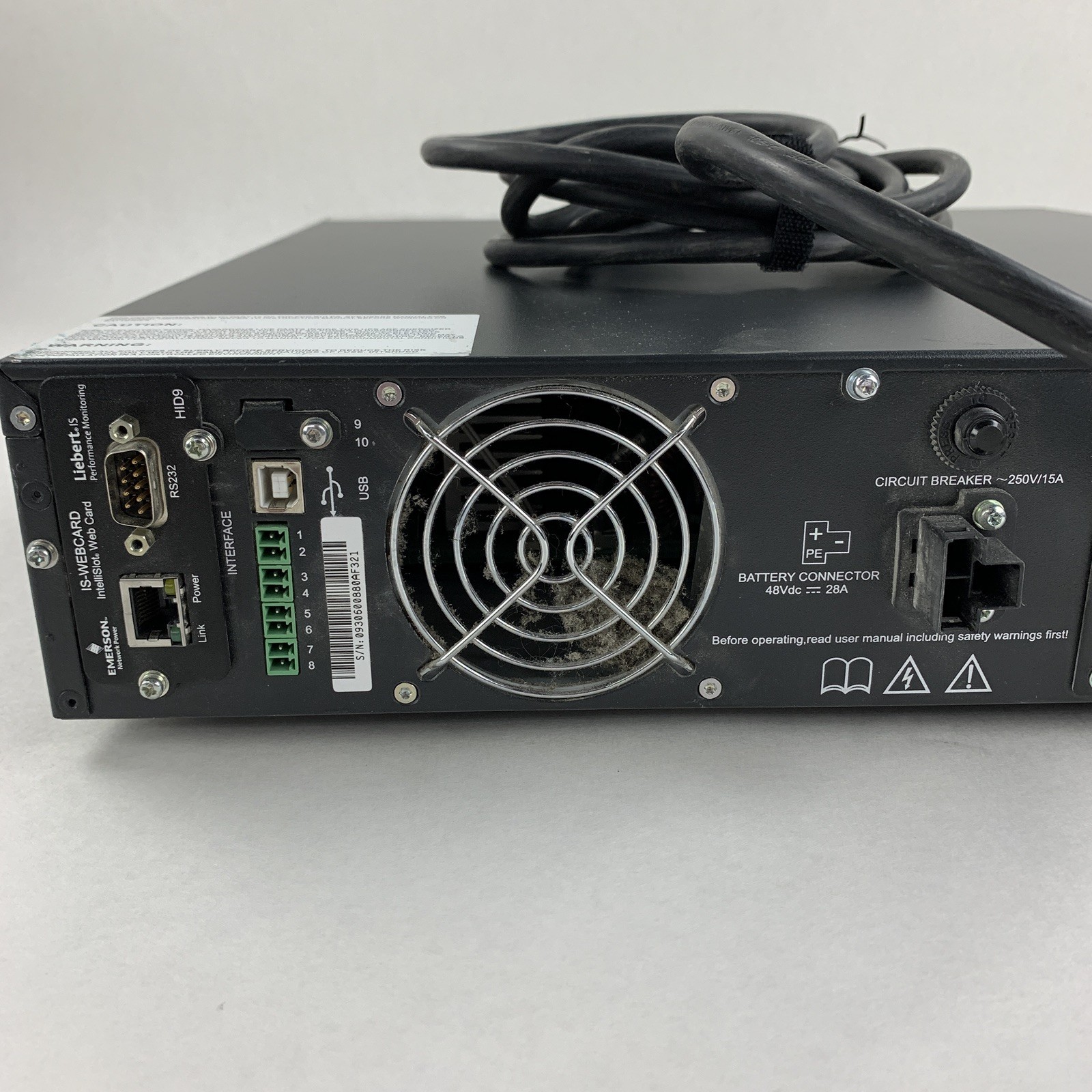 Liebert Emerson GXT3-1500RT120 UPS System Tested No Batteries No Caddy