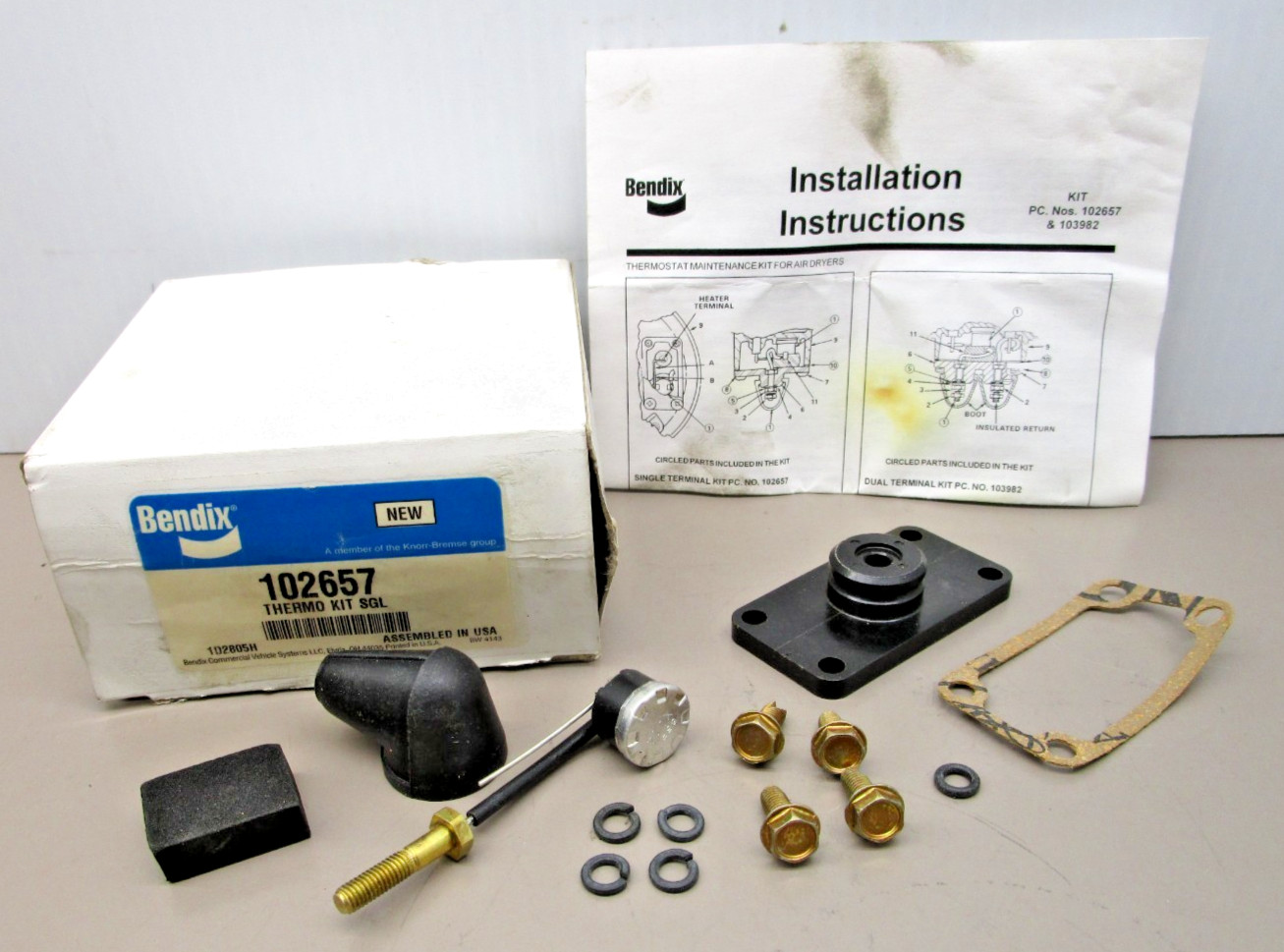 Bendix 102657 Thermostat Kit Single for Air Drier