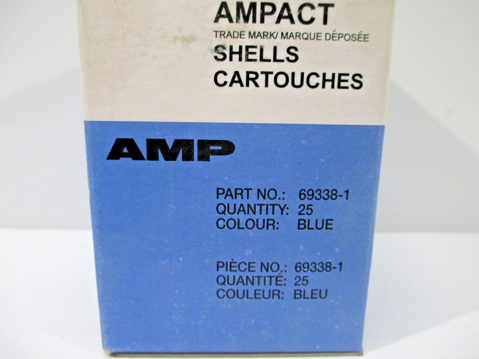 OEM TYCO AMPACT Blue Nylon Shell Cartridges Box of 25 69338-1