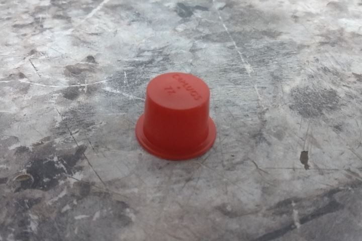 Caplugs T-7X 035701HB 5000 Pk 0.84 In Overall Diameter Red Tapered Cap/Plug