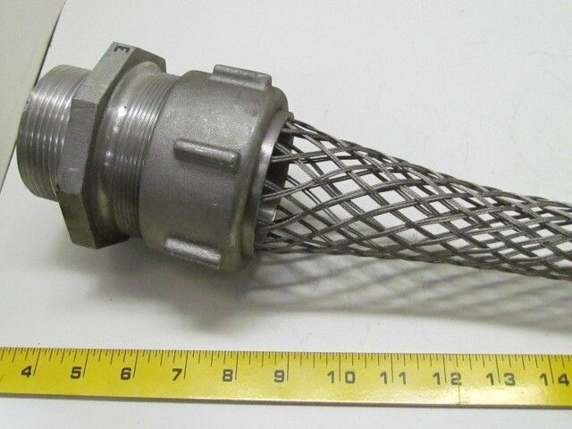 Tuff-Seal RSR-739-E Cord Grip Mesh Strain Relief 2-1/2″NPT 2.312-2.438″ Range