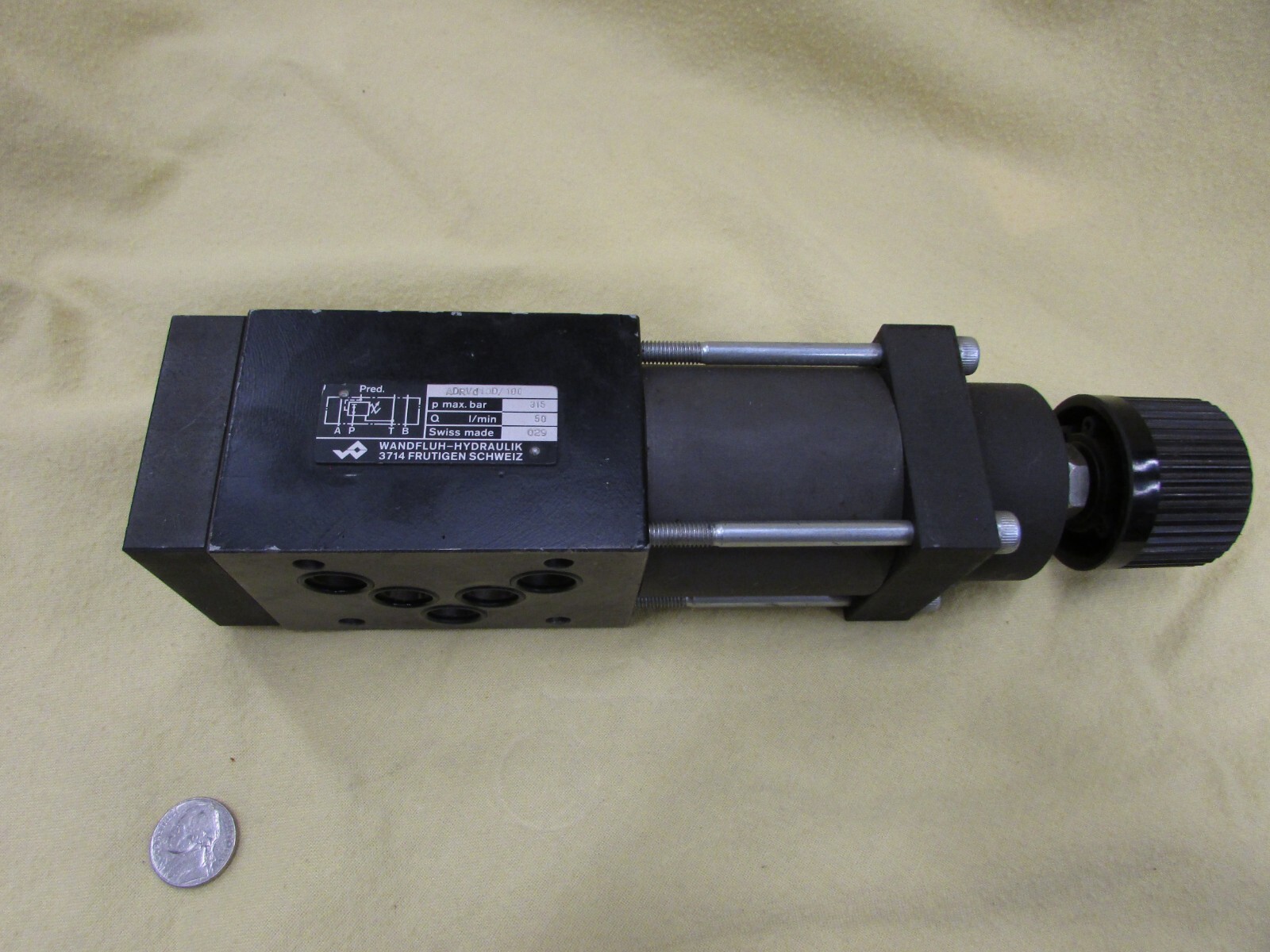 Wandfluh Hydraulik ADRVd10D/100 Valve, NOS, 315 Max bar, 50 l/Min, F5