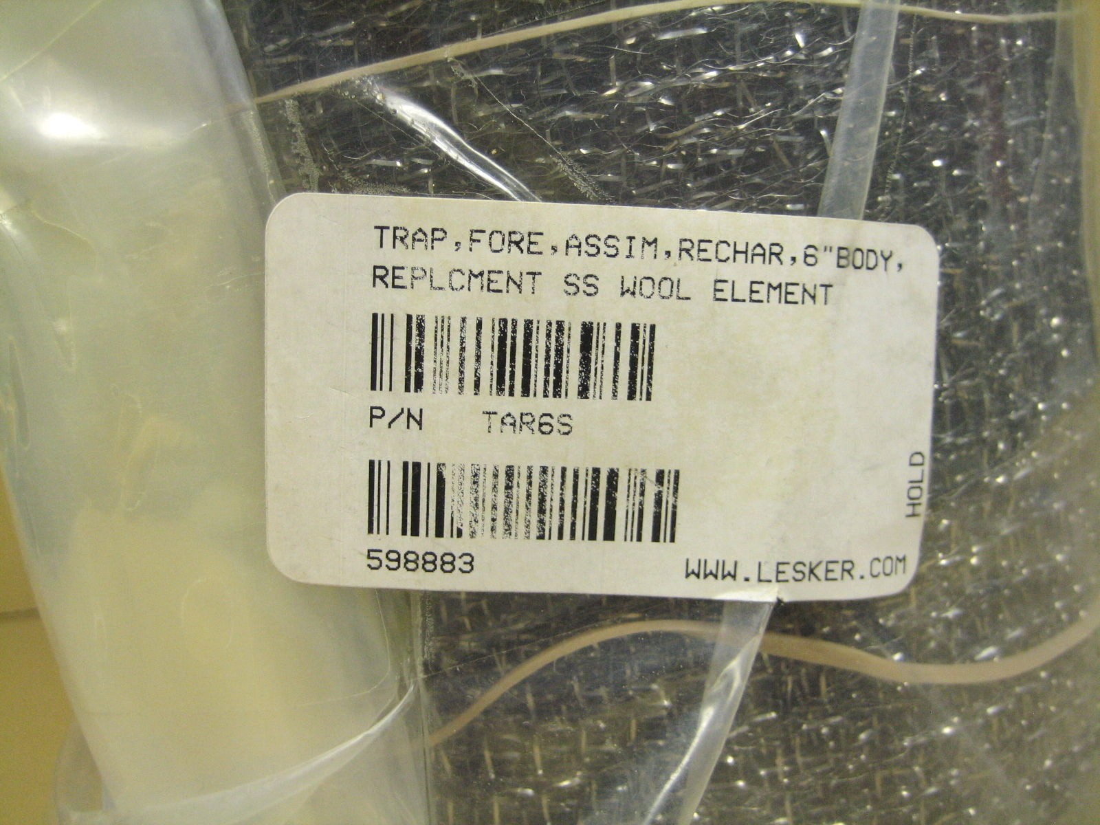 Kurt Lesker TAR6S Steel Wool Element Trap Sleve