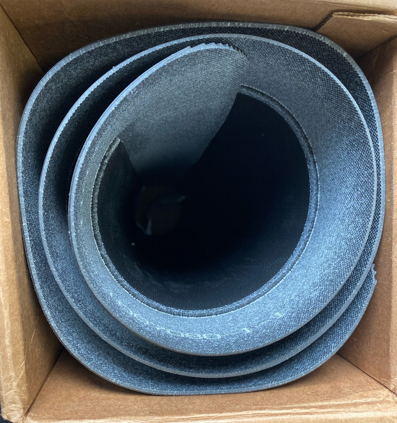 Unknown 1123-RDL Corrugated SpongeCote Beveled Black Floor