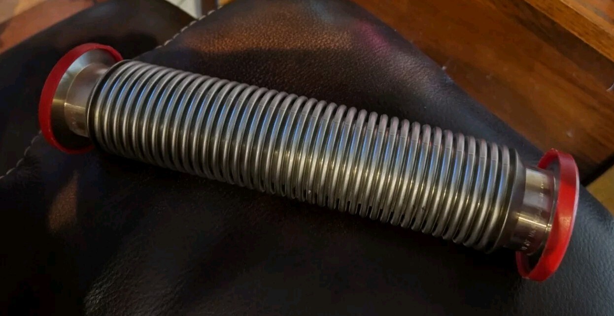 HPS MKS Instruments 9 inch Bellows Thin Wall Metal Hose Vacuum Bellow P# KF40