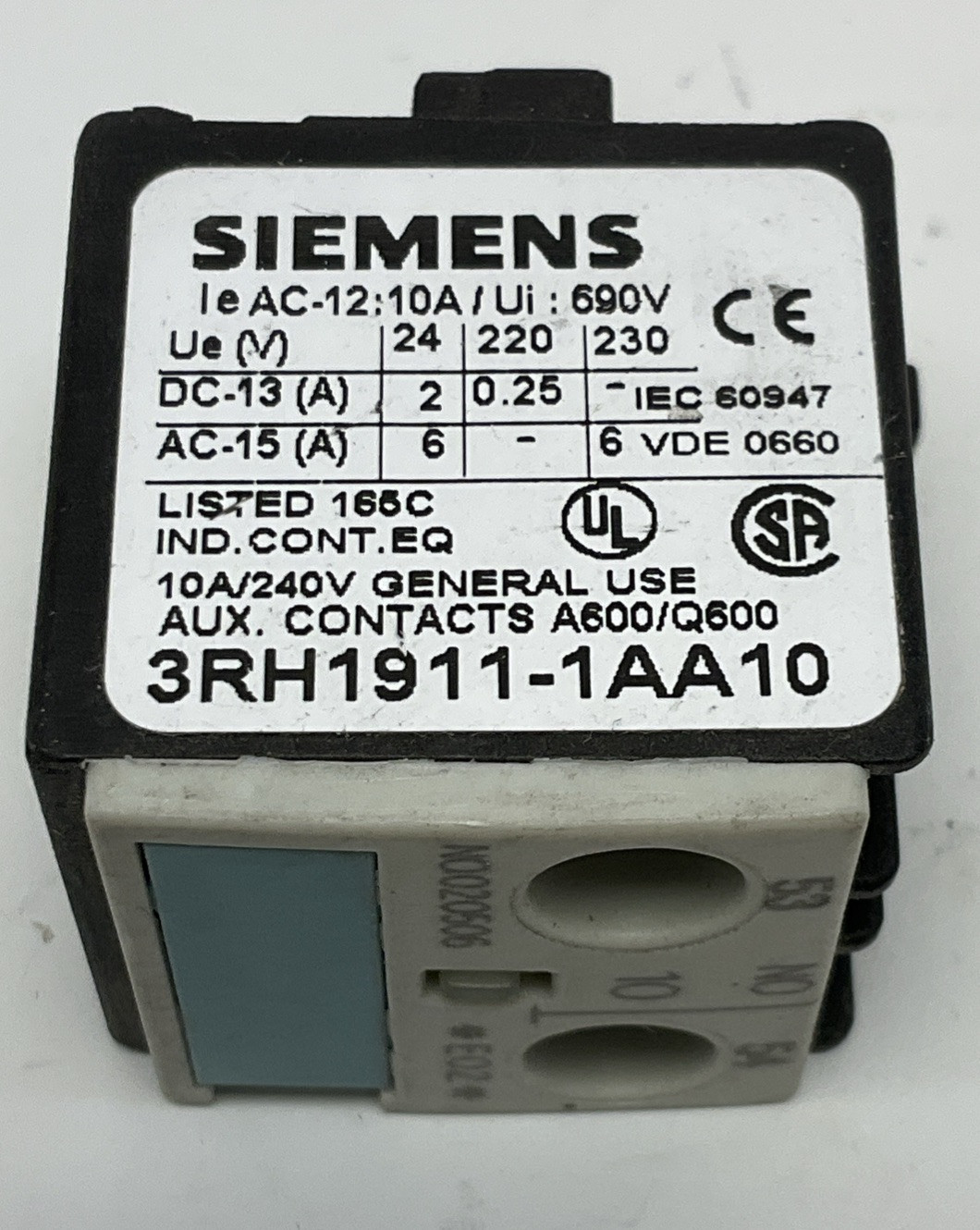 SIEMENS 3RH1911-1AA10 Lot of (11) New (GR138)