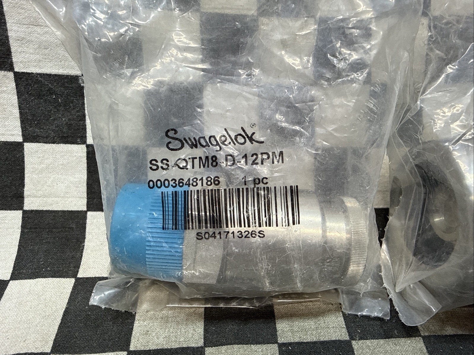 ONE SET OF SWAGELOK SS-QTM8-D-12PM & SS-QTM8A-B-12PM, SHIPSAMEDAY #1178P3
