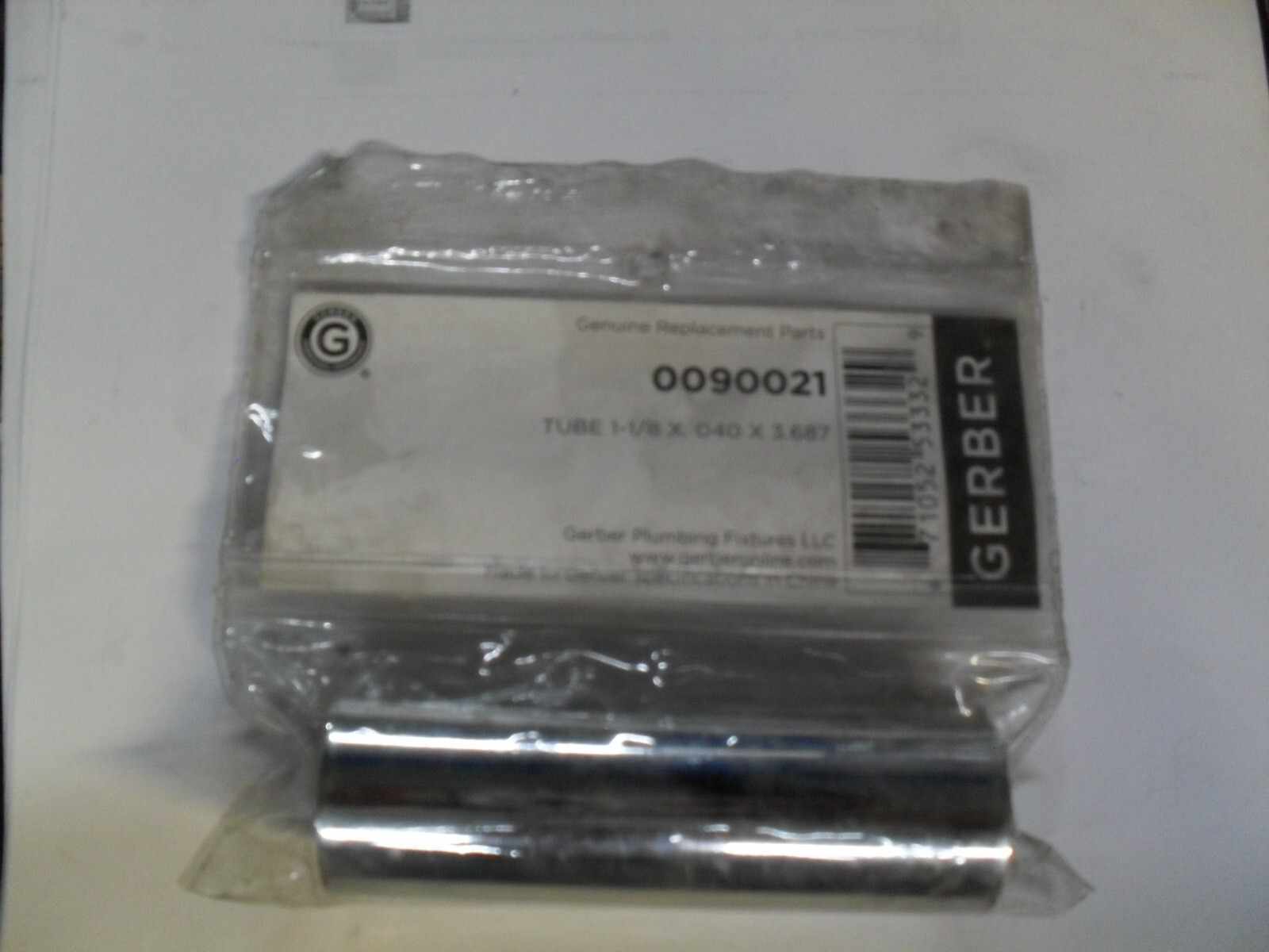Gerber 90021 90-021 ESCUTCHEON SLEEVE Chrome