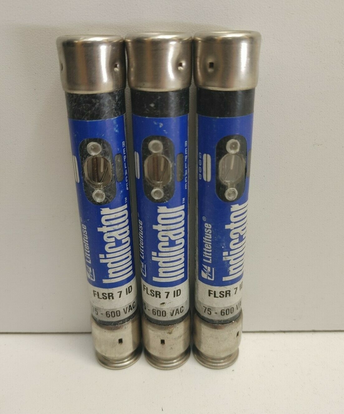 LOT OF 3 NEW OLD STOCK! LITTELFUSE 7A 600V RK5 INDICATING FUSES FLSR-7-ID