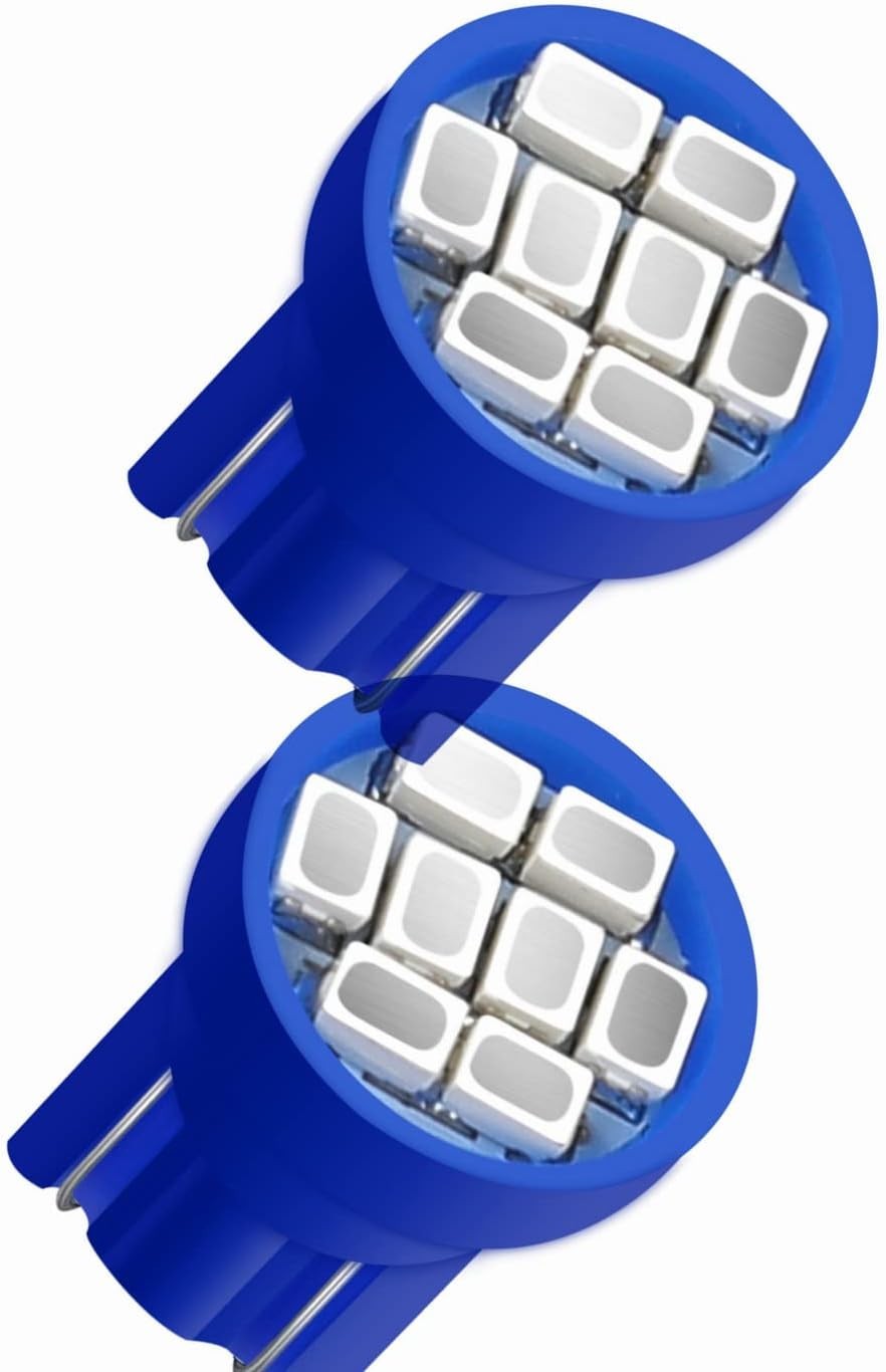T10 194 168 LED Instrument Gauge Cluster Dashboard Bulbs 10-Pack Blue