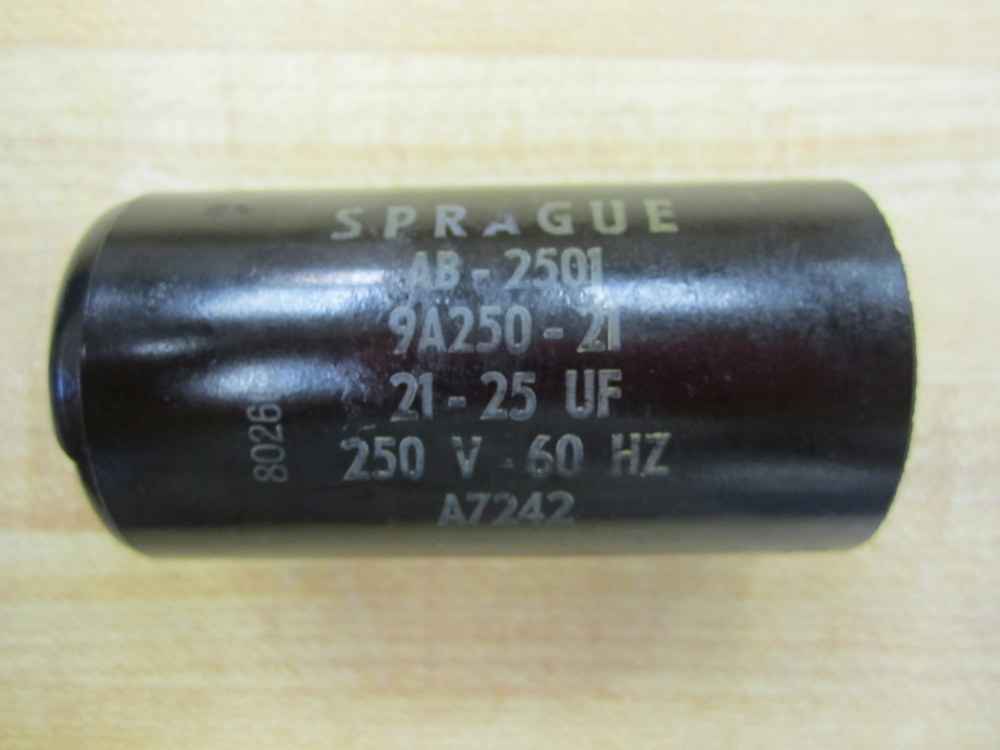Sprague 9A250-21 Motor Start Capacitor AB-2501