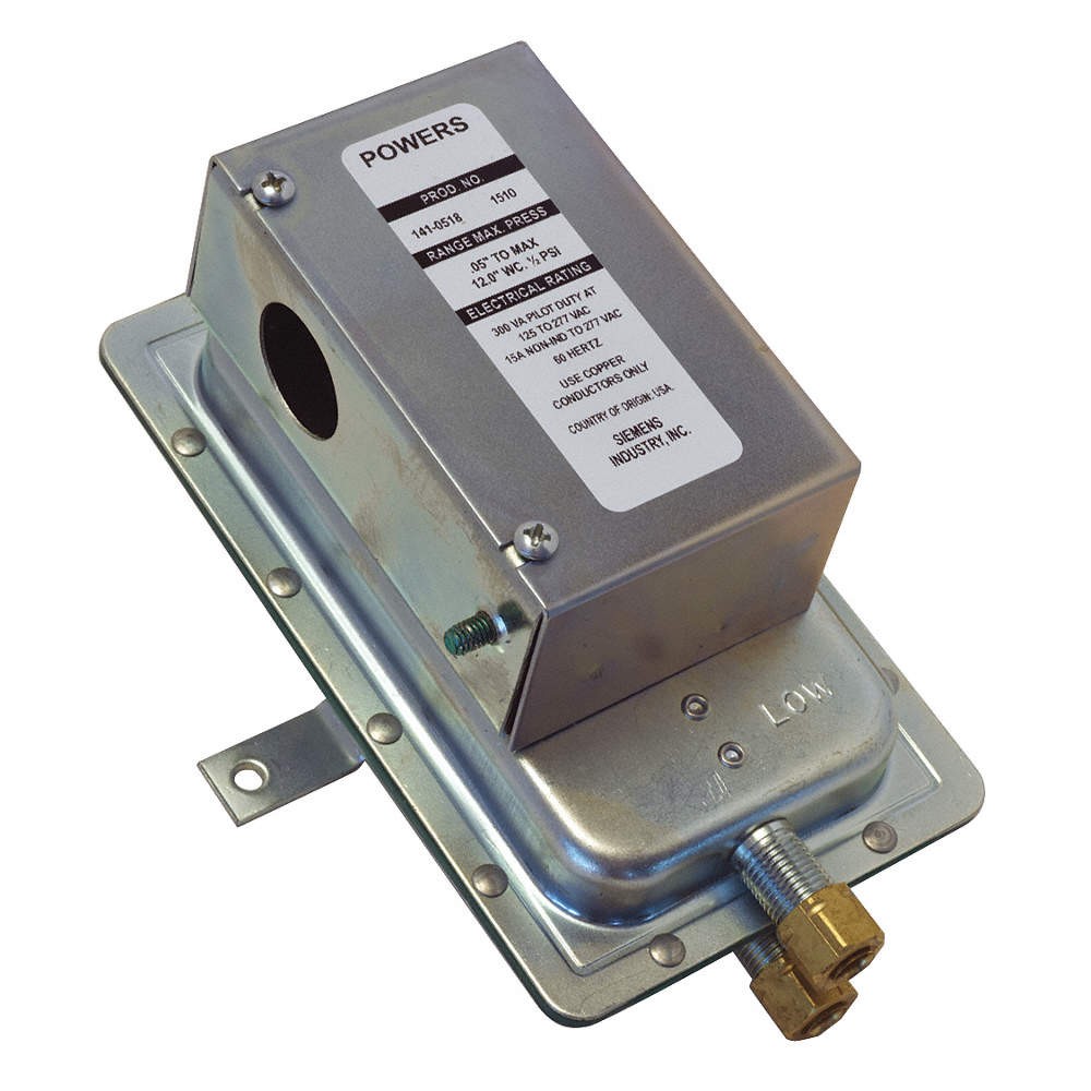 SIEMENS 141-0518 Air Sensing Switch,Adjustable,SPDT,Auto 40PN35