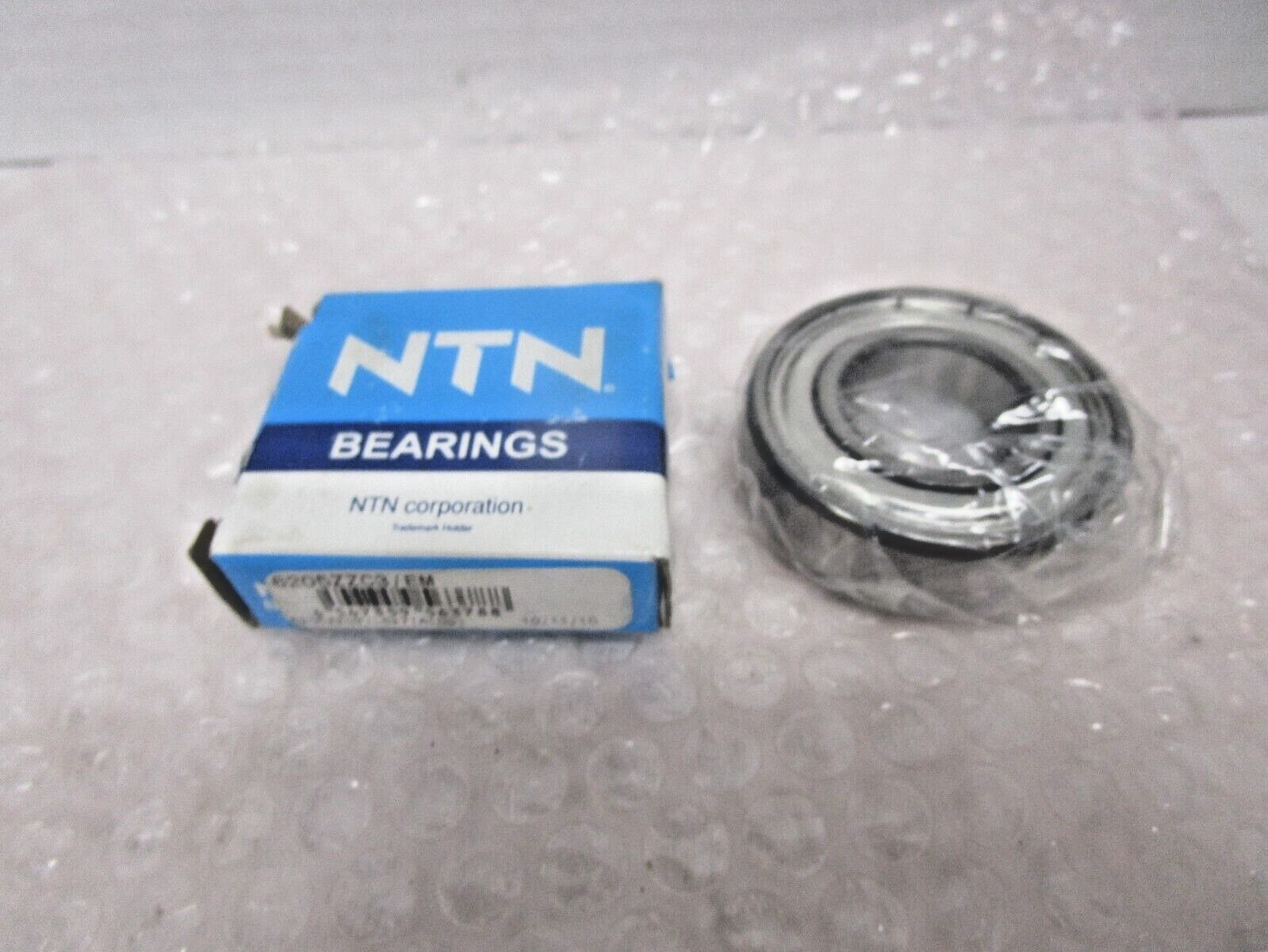 NEW NTN 6205ZZC3 SINGLE ROW DEEP GROOVE RADIAL BALL BEARING