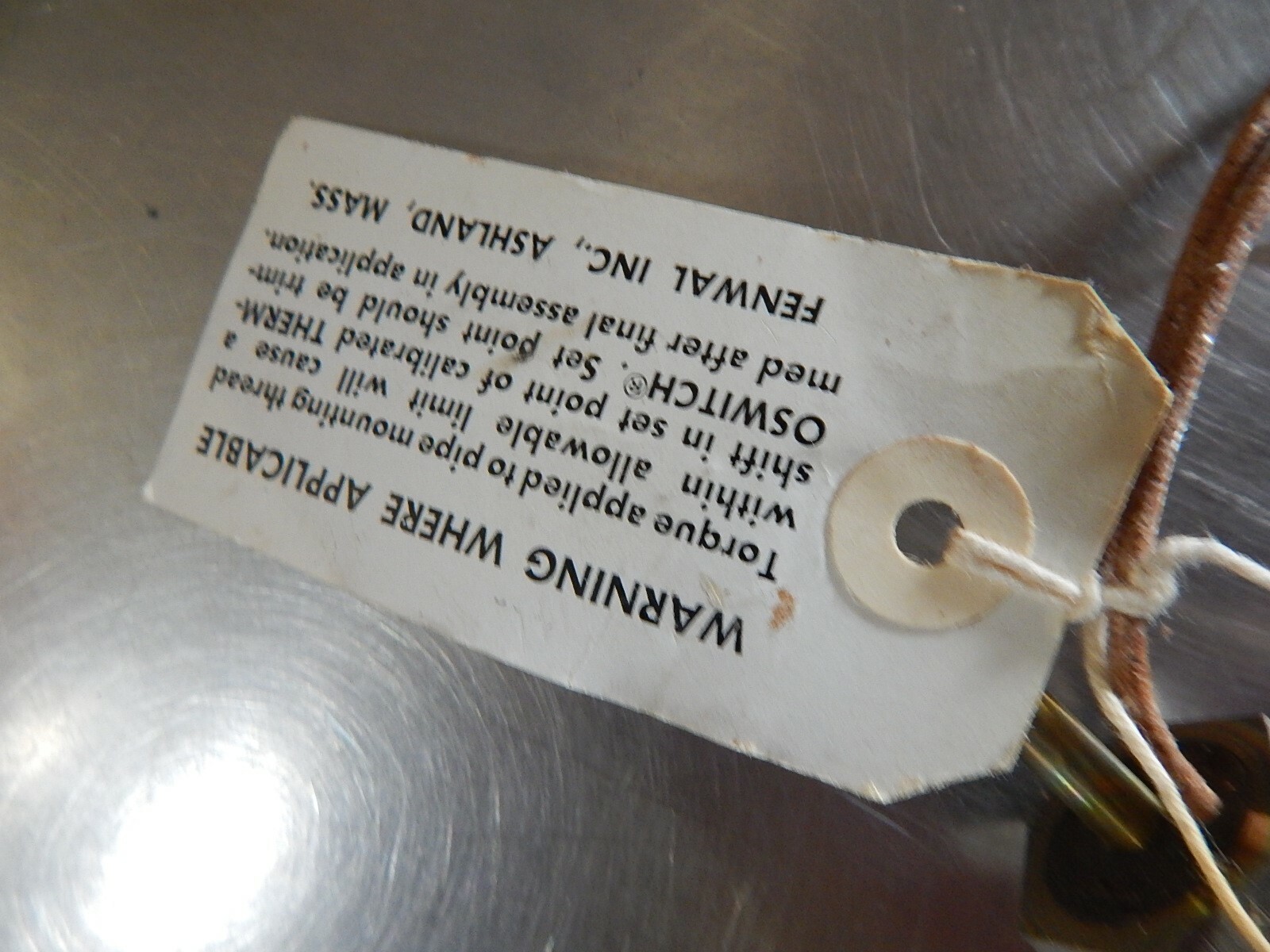 NEW Thermoswitch 17100-164 Thermostat 6806 Fenwal Inc *FREE SHIPPING*