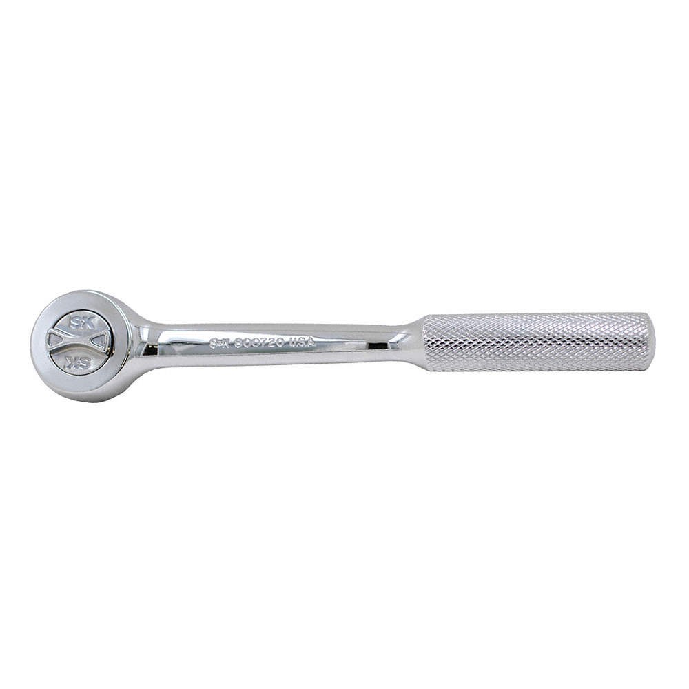 SK PROFESSIONAL TOOLS 800720 Hand Ratchet, 7 1/4 in, Chrome, 3/8 in 484N64