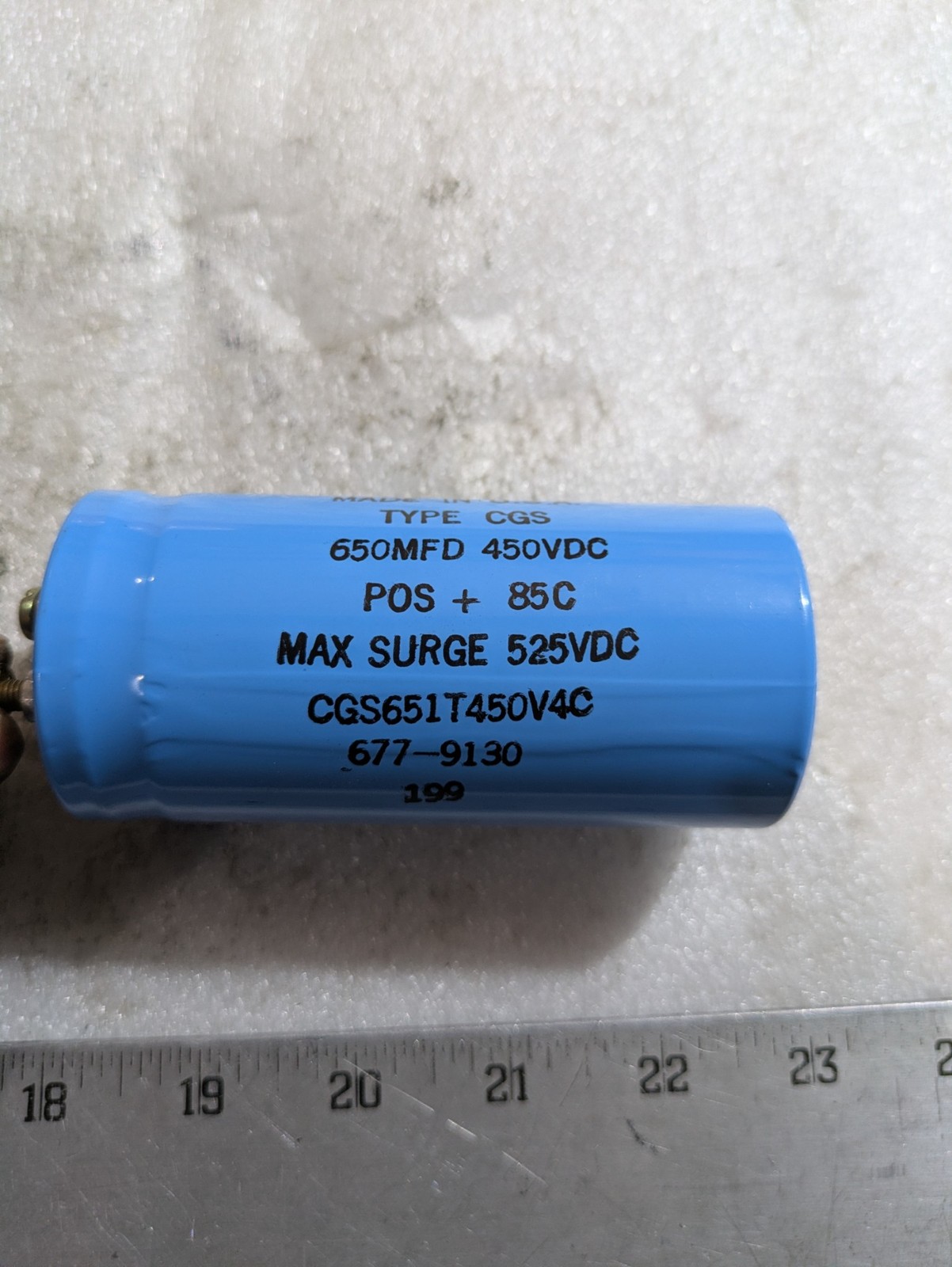 Cornell Dubilier Knowles CGS651T450V4C Aluminum Electrolytic Capacitor 650 µF 45