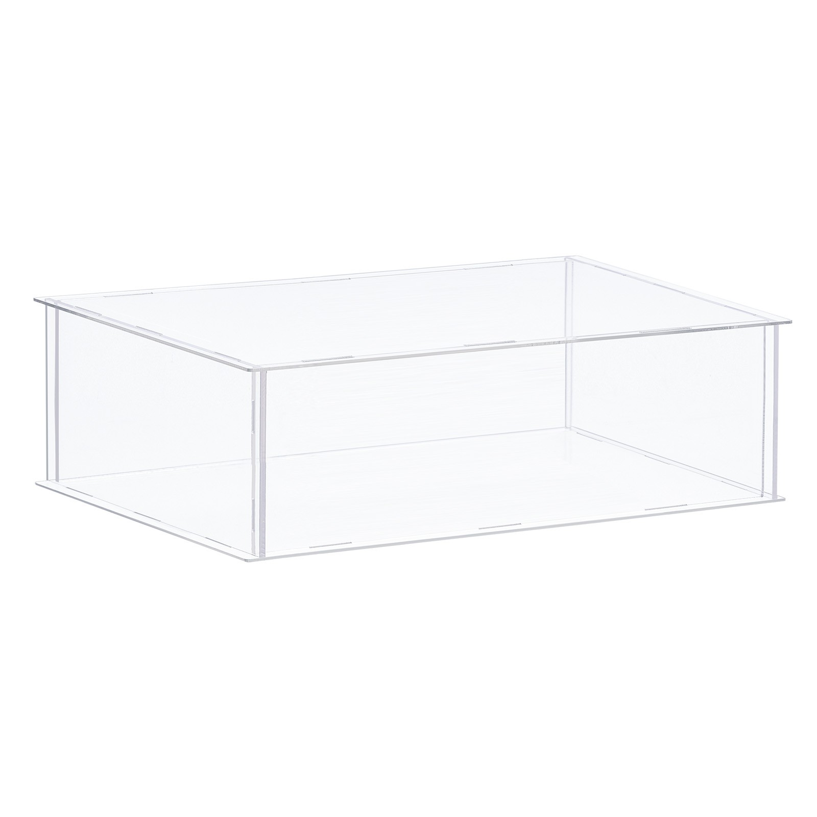 Acrylic Display Case Plastic Box Cube Storage Box Transparent 36x31x10.5cm