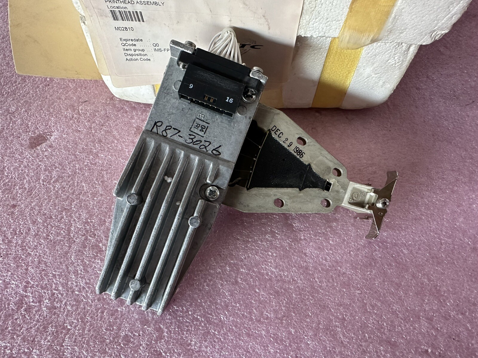 DIGITAL EQUIPMENT 70-15085 PRINTHEAD ASSEMBLY REV.K.