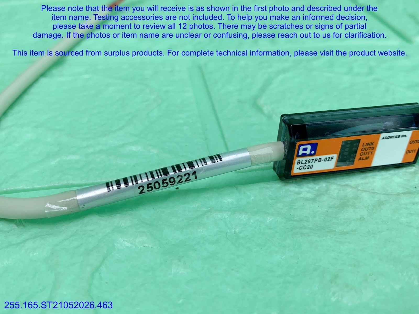 AnyWireASLINK BL287PB-02F-CC20 NEW missing Box Cable as in photos, sn:9221, DHL