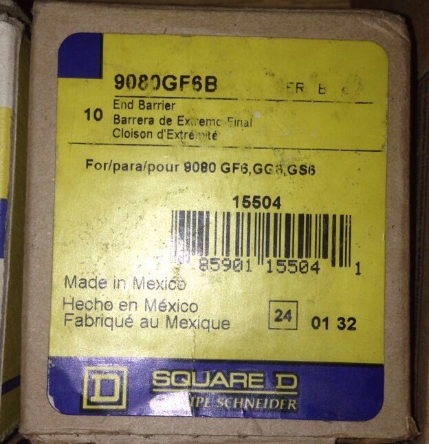 Square D 9080GM6B (29X) 9080GF6B (5x) 9080GF-6 (13x) 9080GH63 (14x) #1646A1