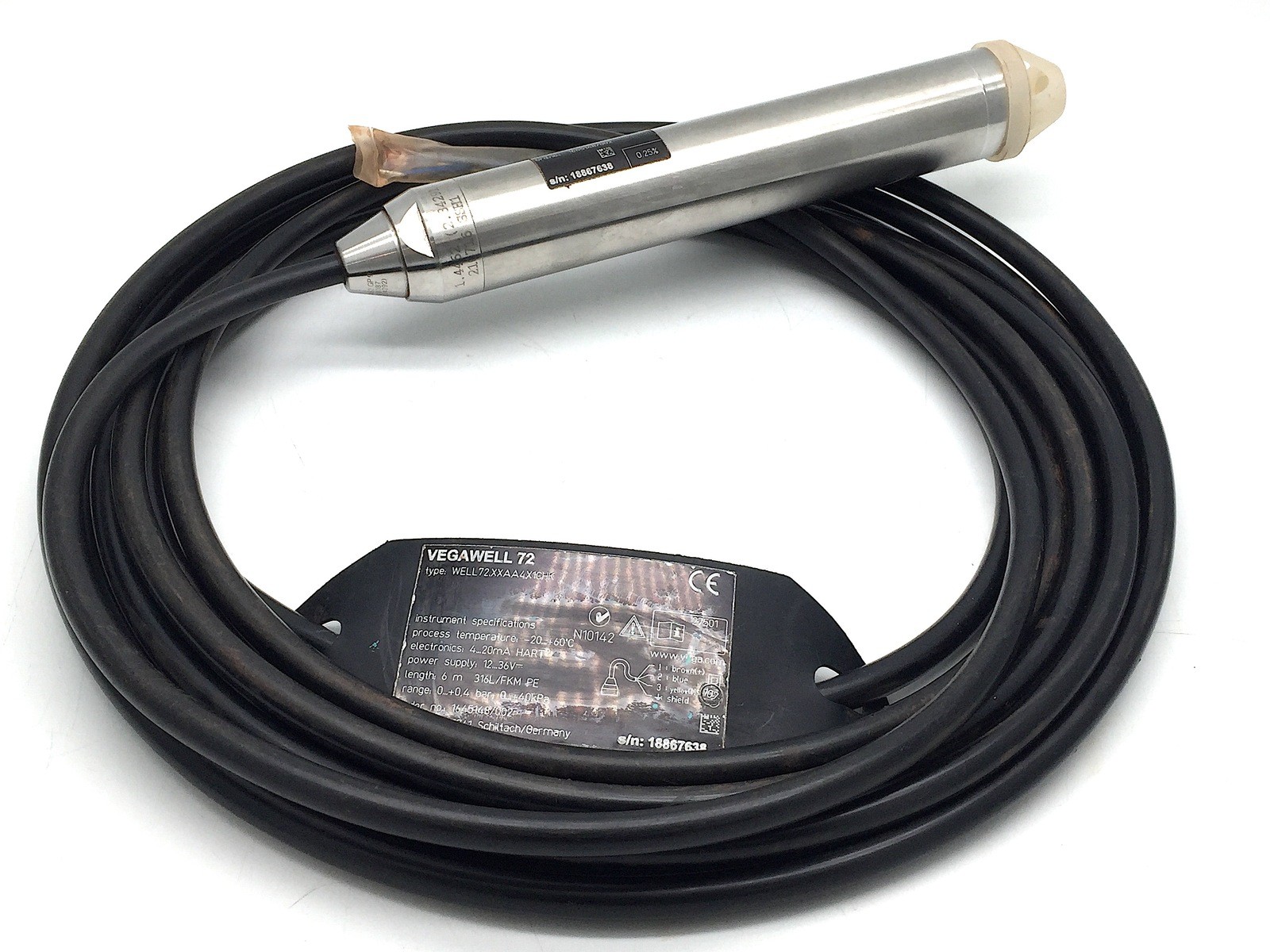 Vega Vegawell 72 Transmitter 4-20mA HART Pt100 WELL72 XXA4AKD1CHX