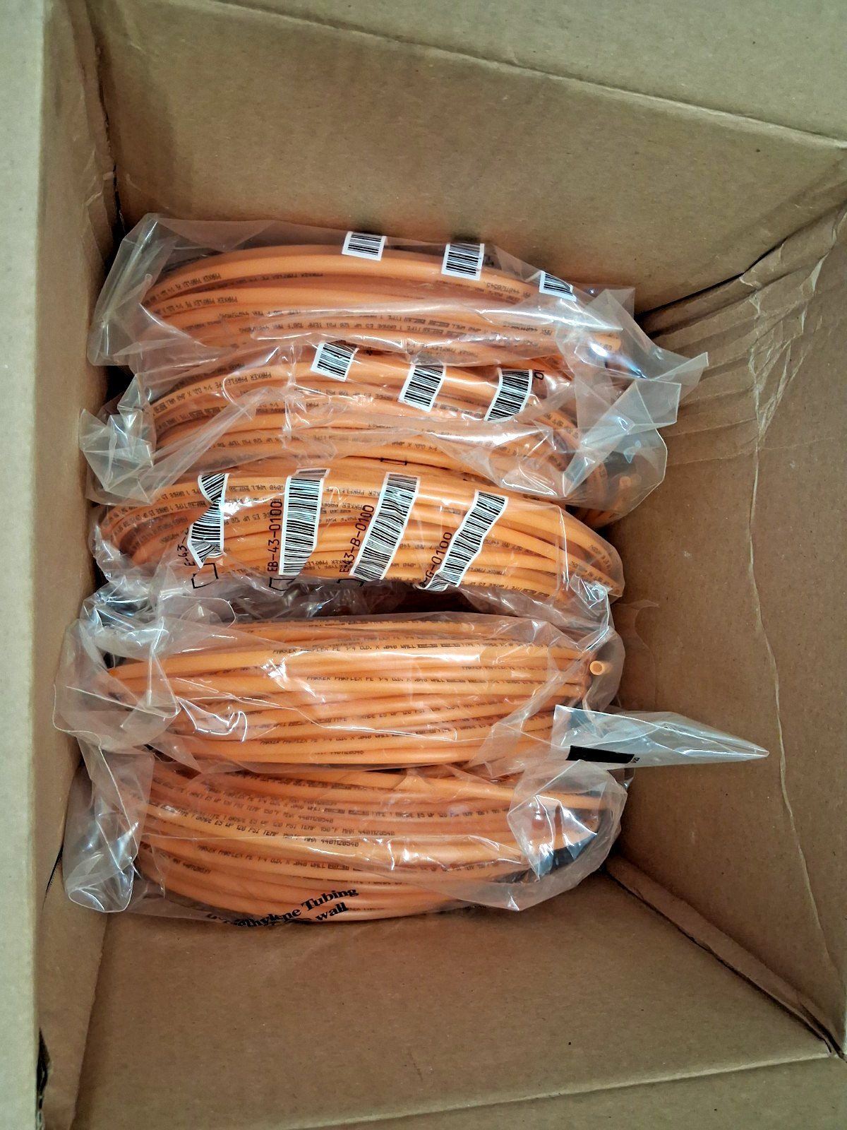 Parker Polyethylene Tube 5PK 11/64″ ID x 1/4″ OD 1ft Long E-43-O-0100