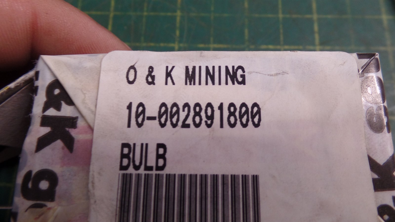 GENUINE O&K BULB, T858 12294 24V 35W F237R E1 00603. N.O.S.