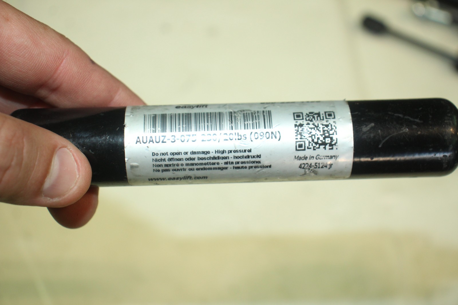 Bansbach EasyLift Gas Spring AUAUZ-3-075-230 20LBS