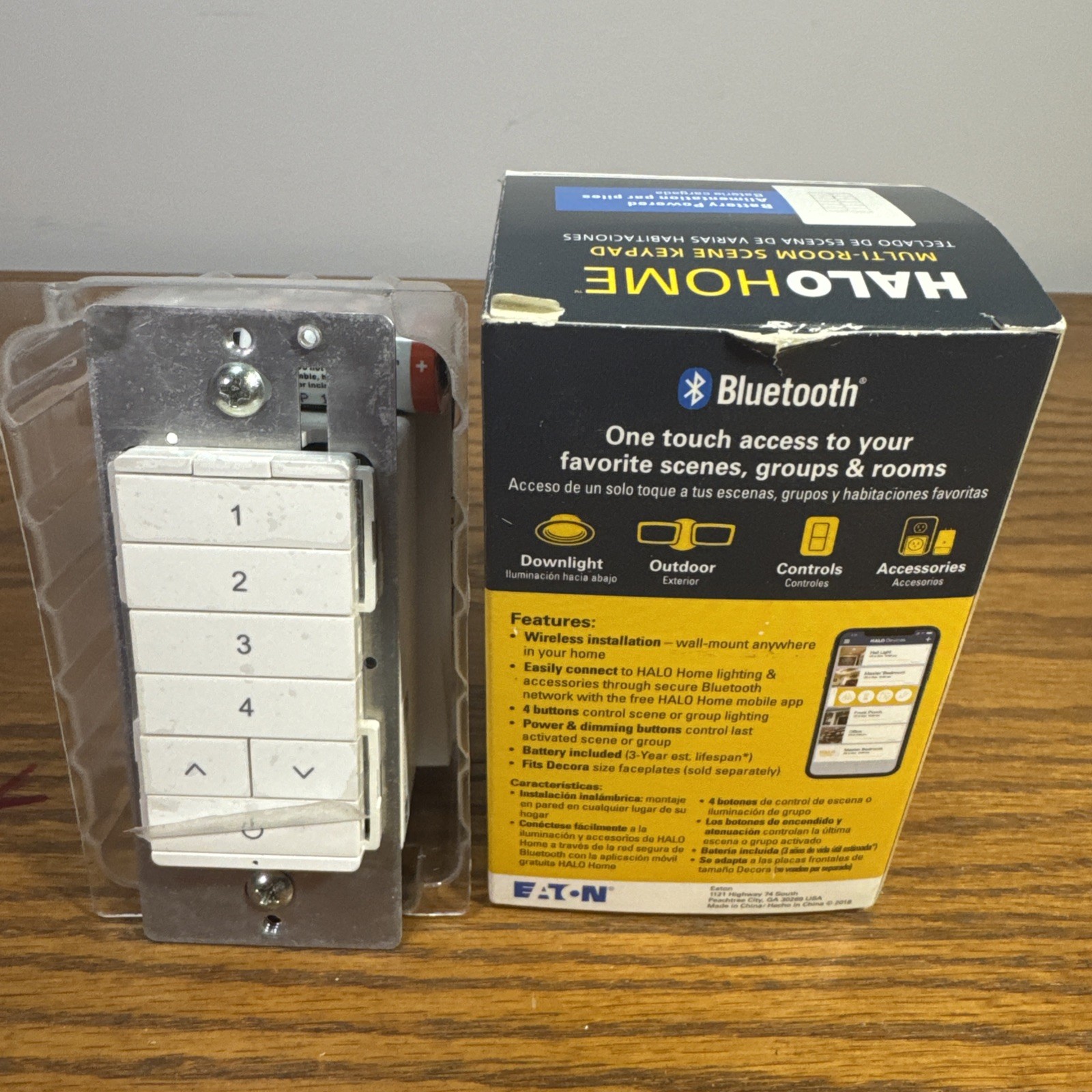 Halo HIWSKB1BLE40AWH Multi-Room Scene Keypad