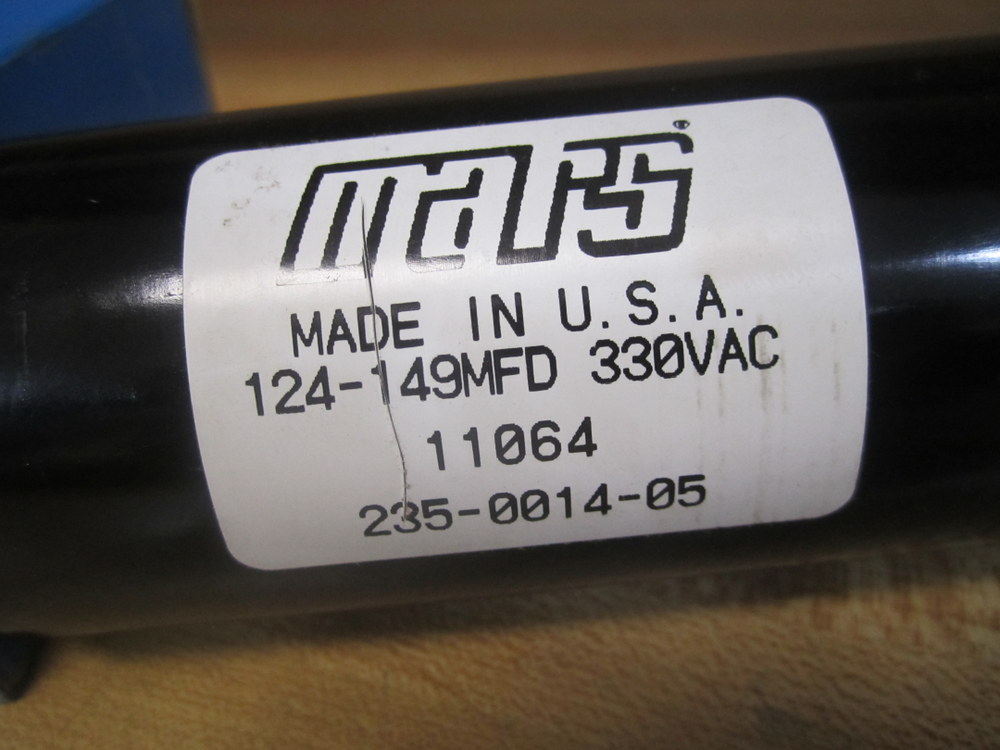 Mars 11064 Round Motor Start Capacitor 130-156MFD