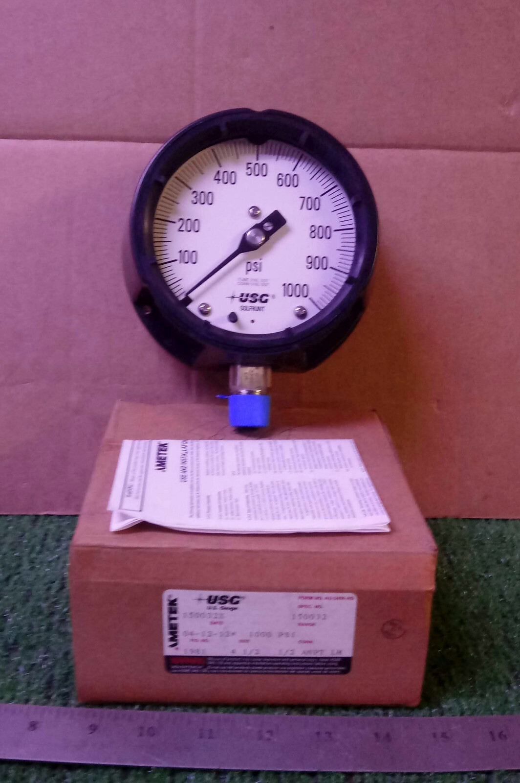 1 NEW AMETEK USG 1981 150032X 4.5″ PRESSURE GAUGE NIB ***MAKE OFFER***