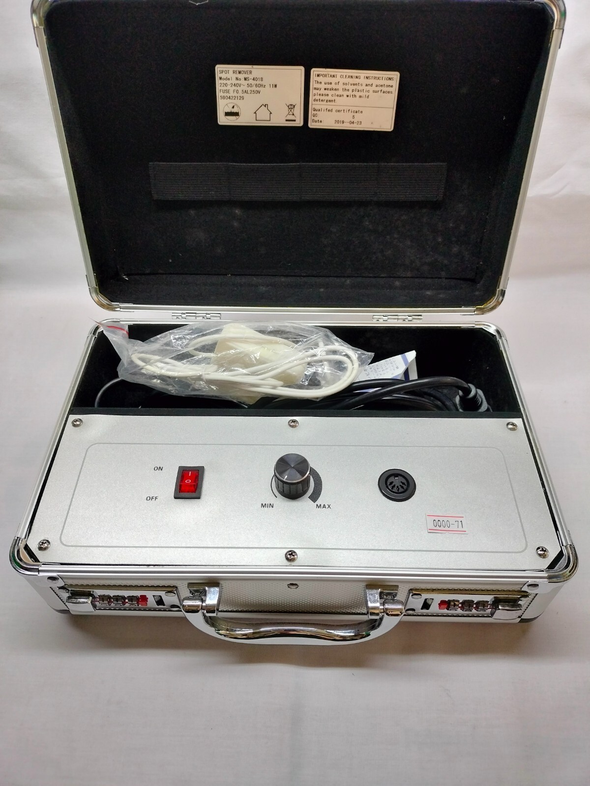 MS-4018 MS4018 Spot Remover 220-240V~ 50/60Hz 11W