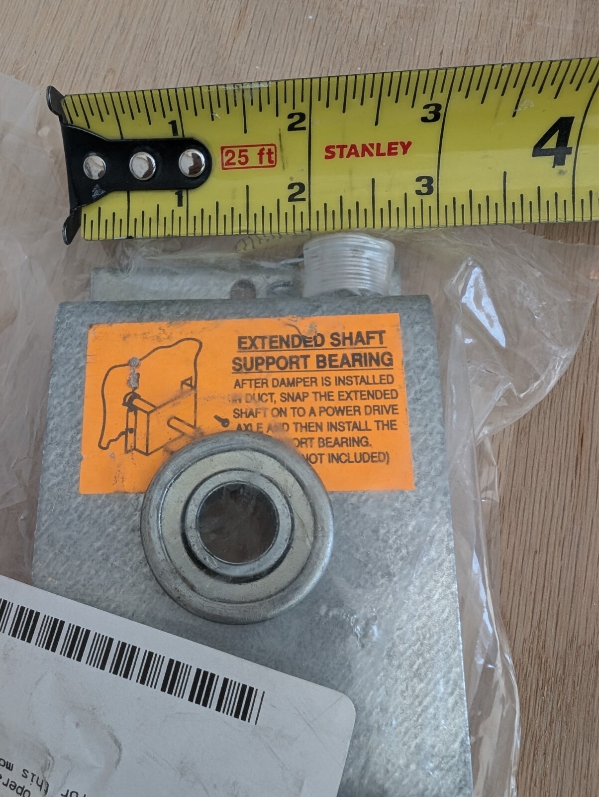 JOHNSON CONTROLS ESK050B ( RUSKIN ) EXTENDED SHAFT SUPPORT BEARING NEW HVAC