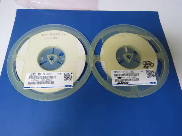 ROHM MCR03EZPFX4302 Qty of 5000 per Lot ROHM MCR03EZPFX4302