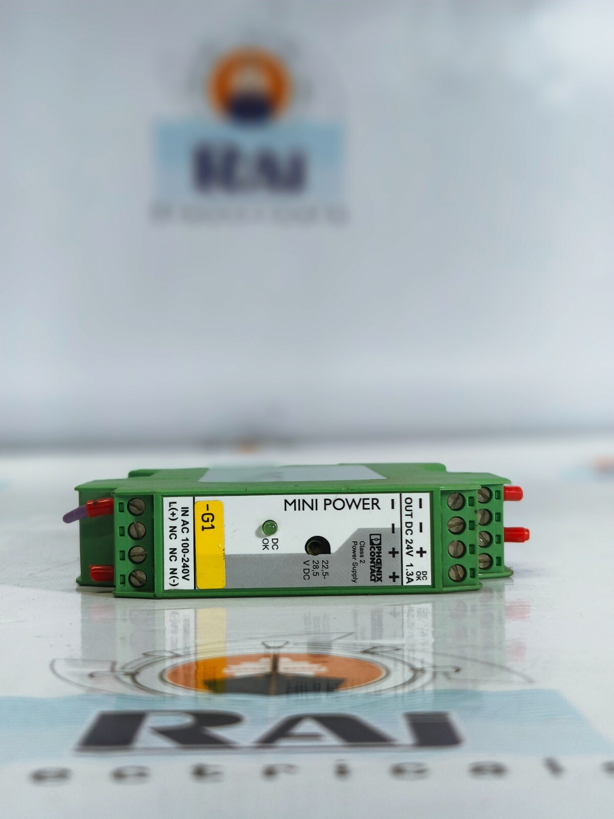 Phoenix contact mini-ps-100-240ac/24dc/1.3 mini power supply 28 66 44 6