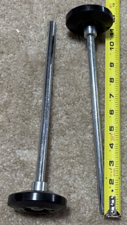 2 Pack 10.5 Long Stem, 3in Car Wash Rollers 6202RS TF. R2750A/AB11